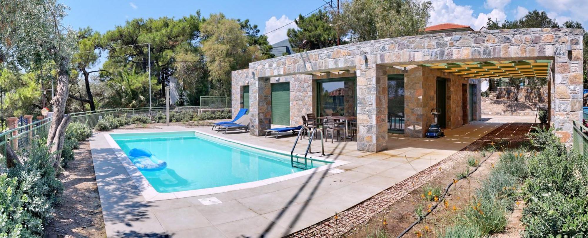 Ouzo Stone House 2 With Private Pool Villa Plomari Exterior foto